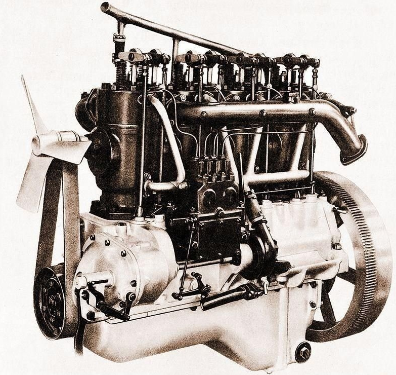 Старый дизельный двигатель