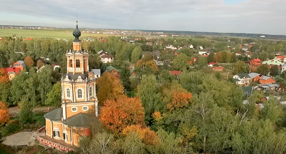 Спасская церковь и село Уборы 