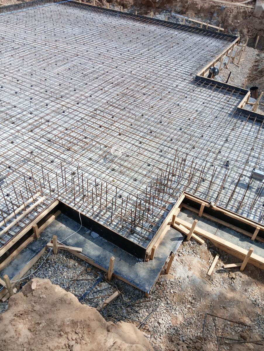 Армирование стен цокольного этажа