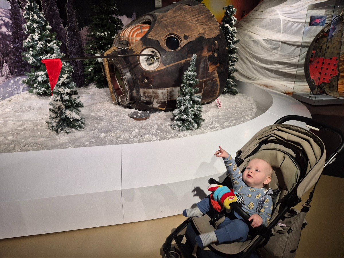 Коля часто работал указкой: тыкал в интересное пальцем и пищал "и-и-и" 