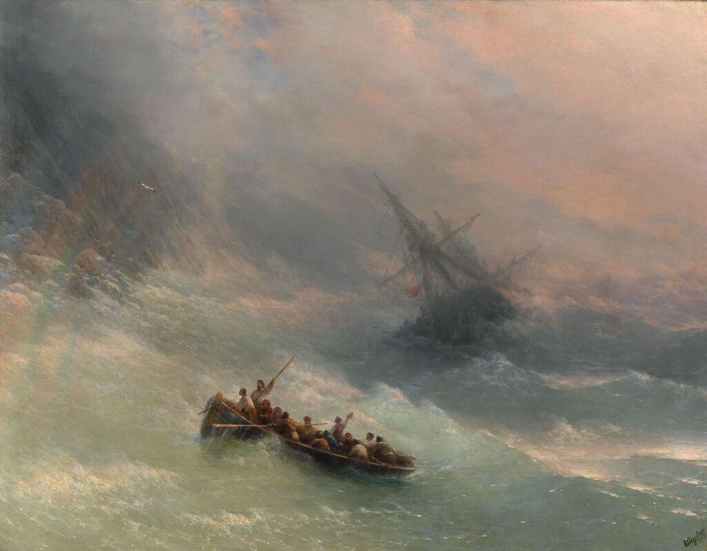 Иван Айвазовский. «Радуга», 1873 год, Государственная Третьяковская галерея, Москва © Public domain