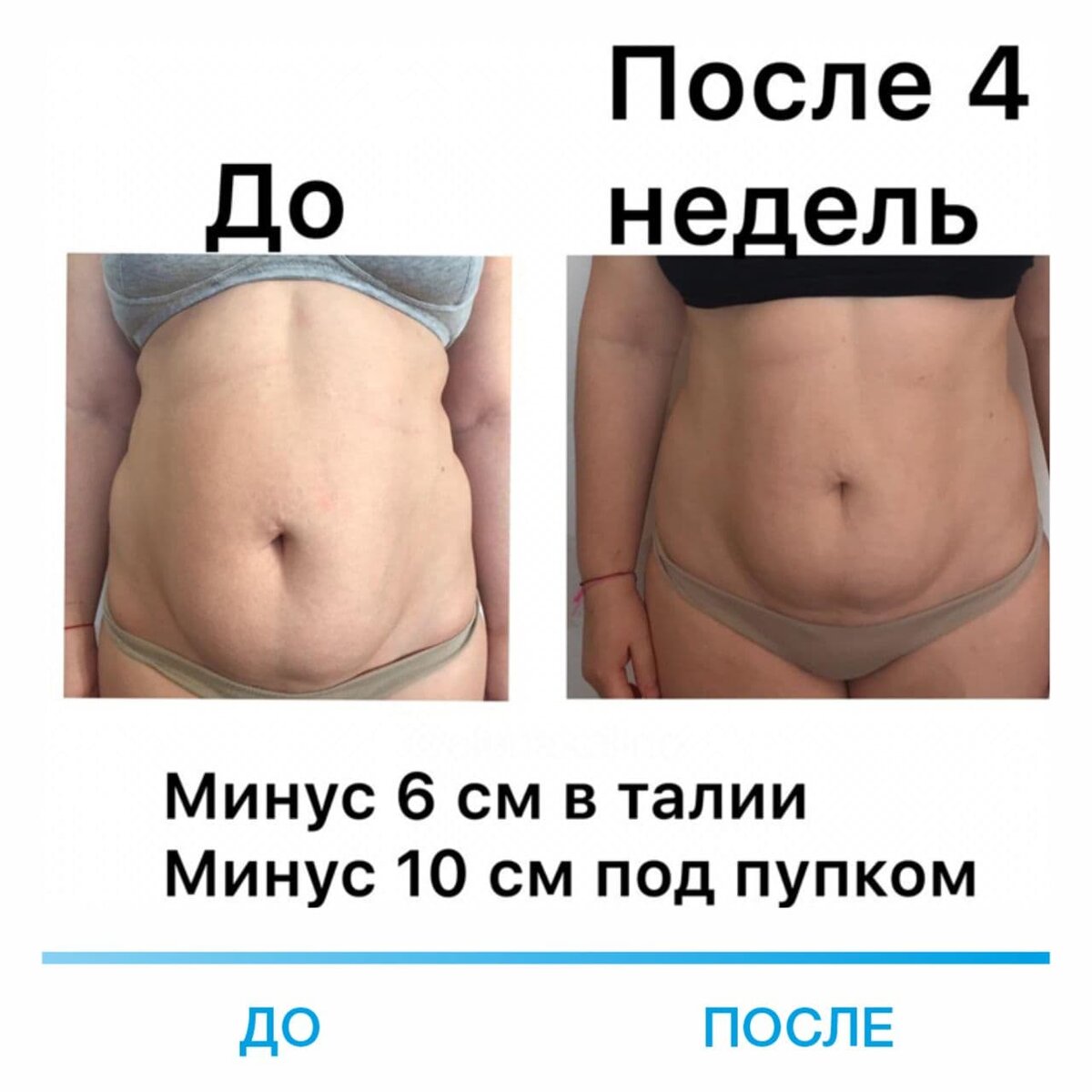 Результаты учениц курса "Плоский живот и красивое тело"