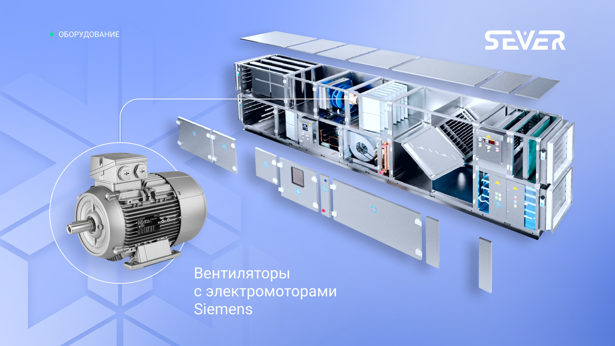 Вентиляторы с электромоторами Siemens чешского производства