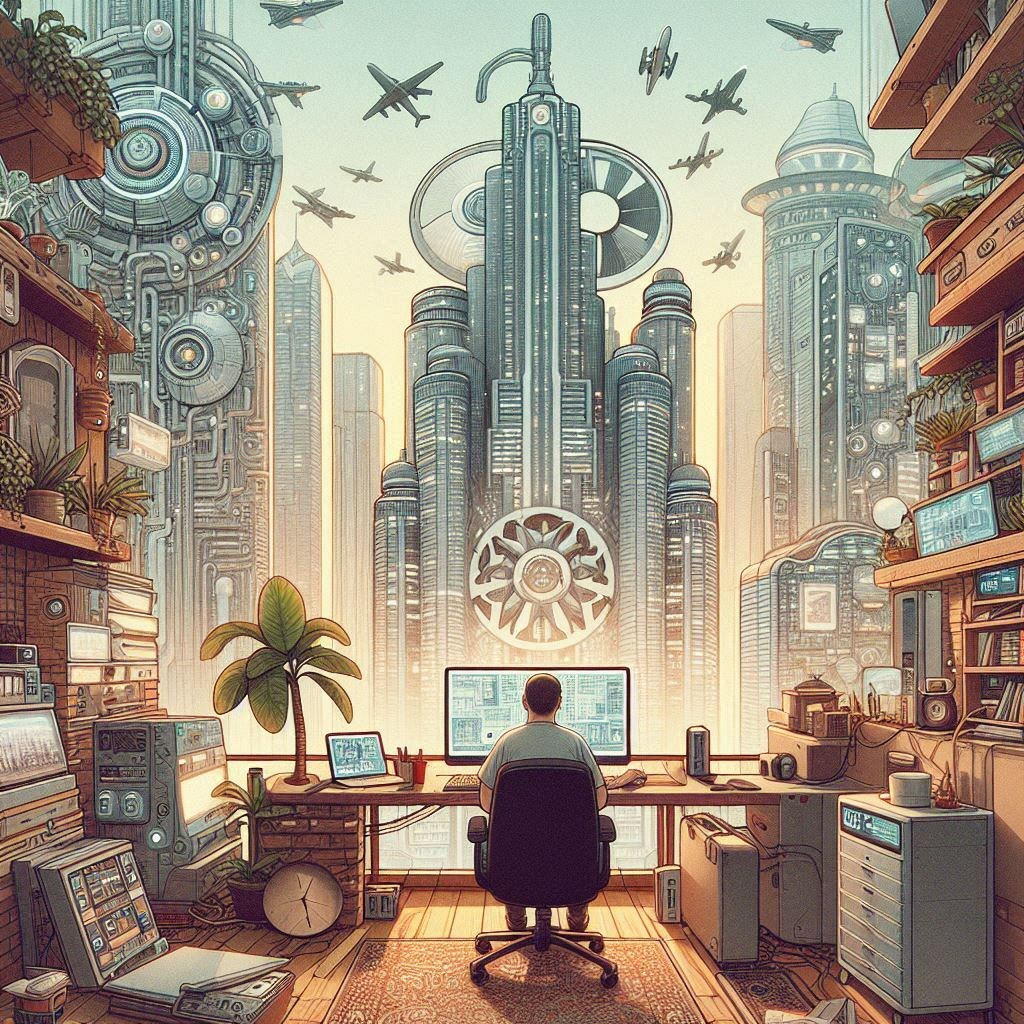 Квартира майнера криптовалют по мнению ИИ