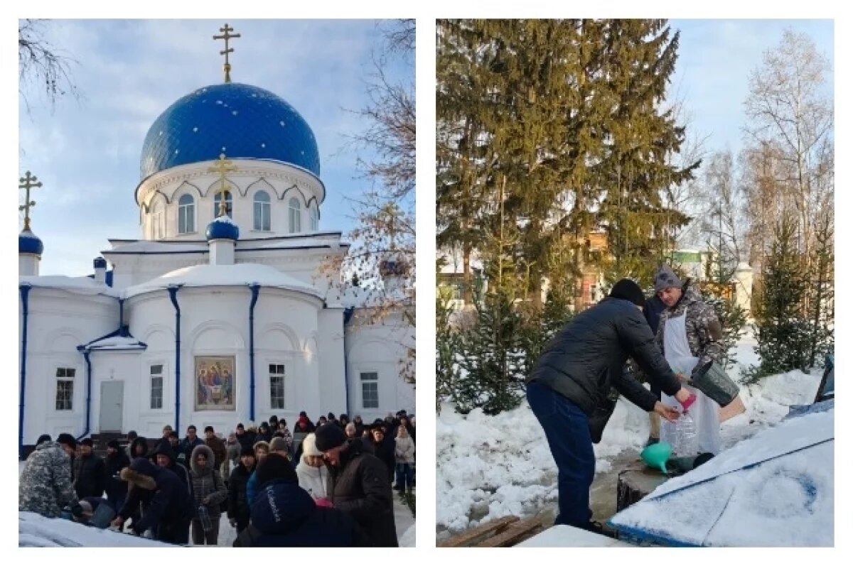    Томич рассказал о своей волонтерской работе на раздаче крещенской воды