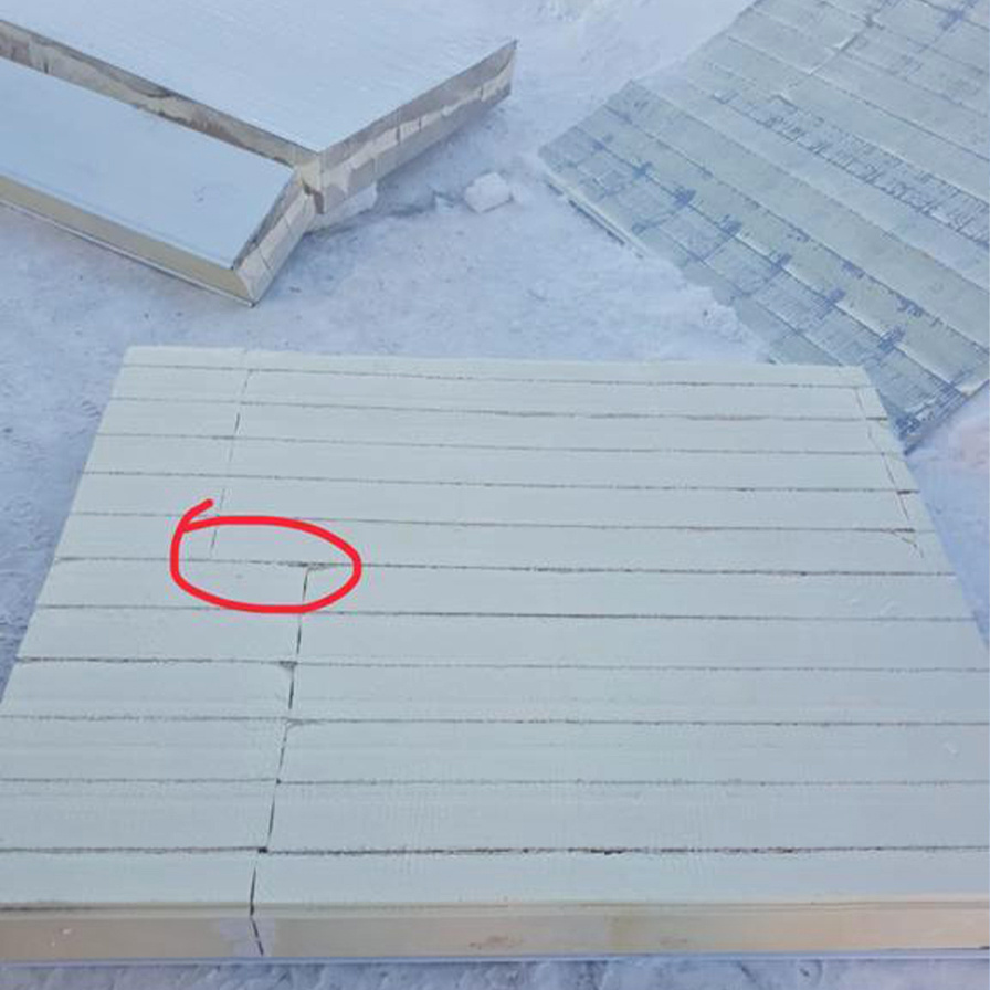 Пустоты между ламелями 