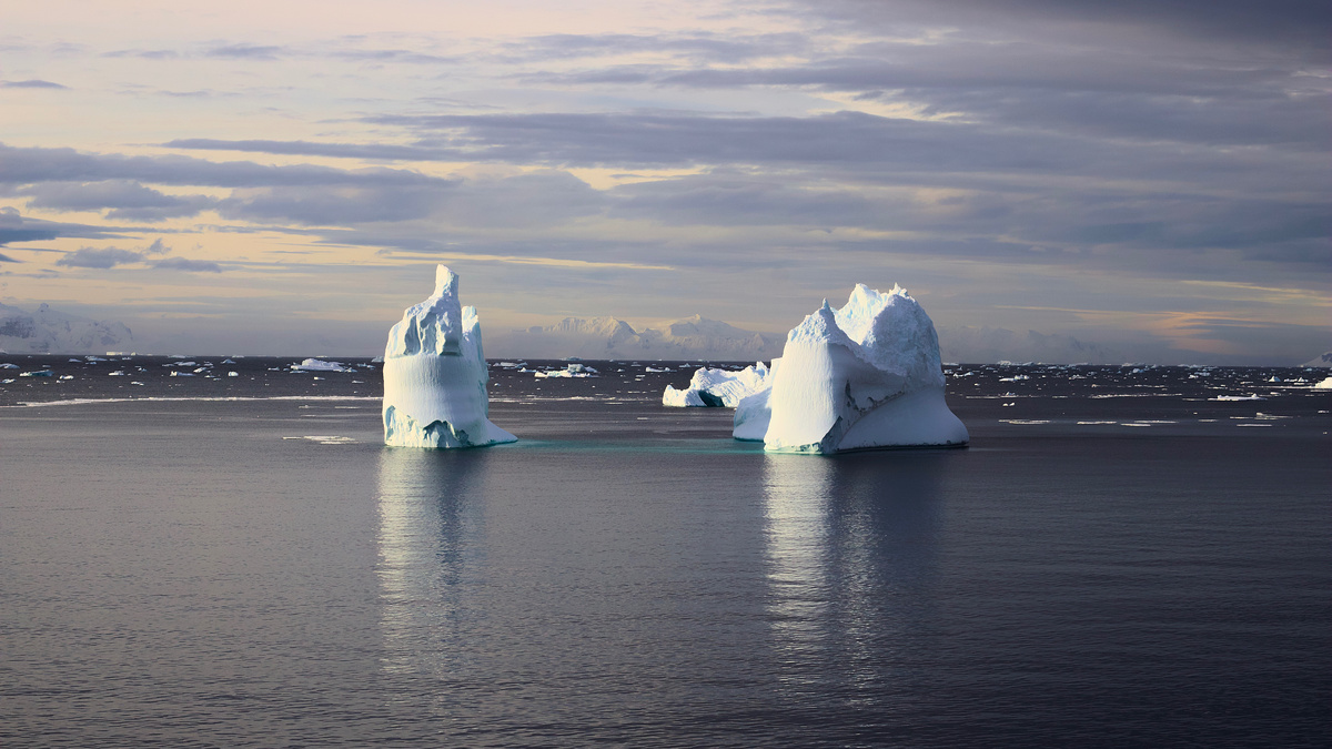 На подходе к берегам Антарктиды