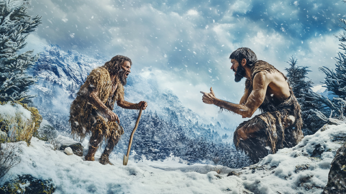 Вопрос, кто приспособлен лучше решался несколько десятков тысячелетий. Фото: AI