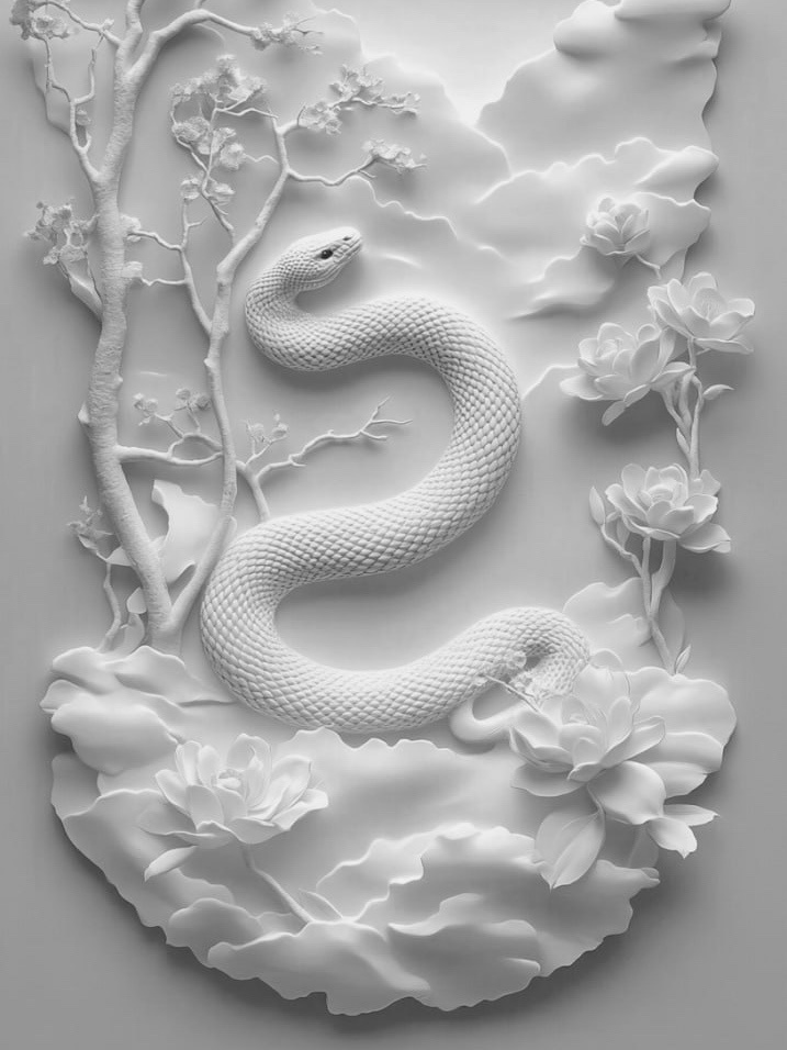 Гипсовый барельеф «Змеи»