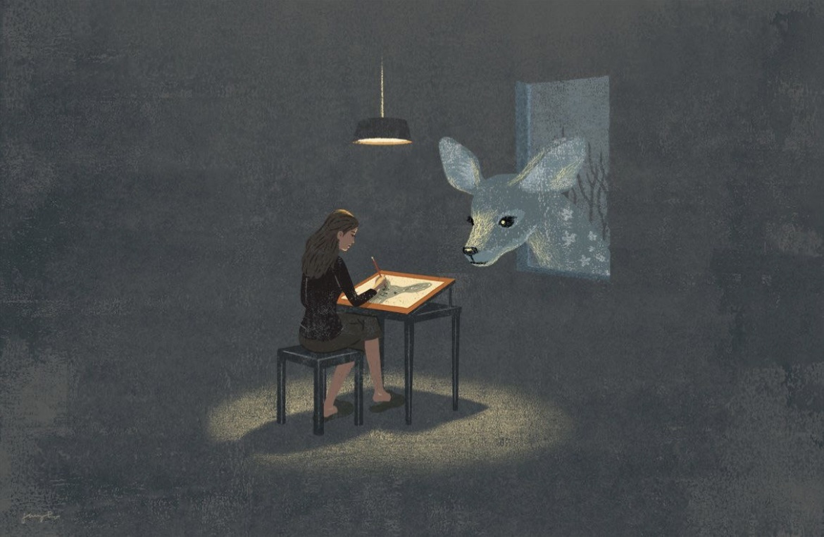 Вдохновение приходит к художнику по-разному)