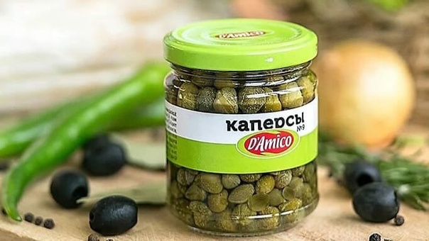 Маринованные каперсы в стеклянной банке   Фото из открытых источников