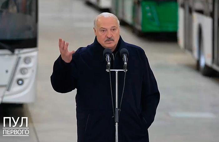    Александр Лукашенко.скриншот видео «ПУЛ Первого»