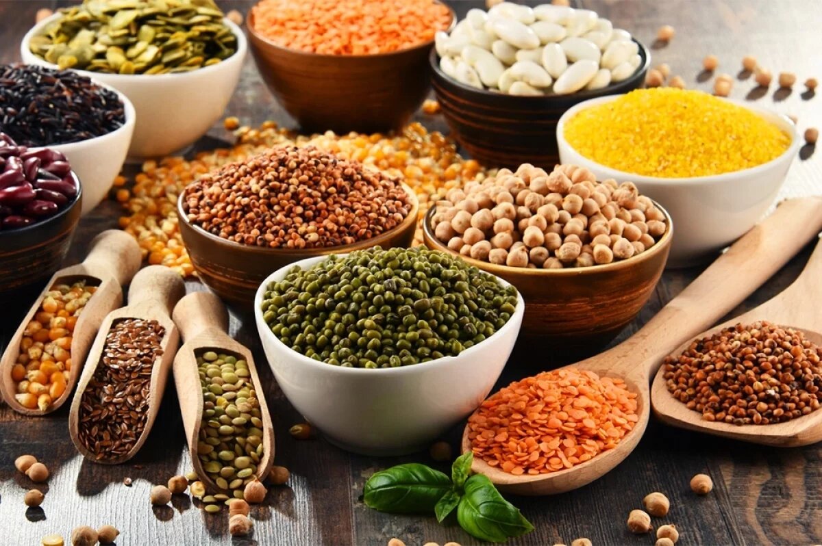    Кускус, маш, чечевица, полба.