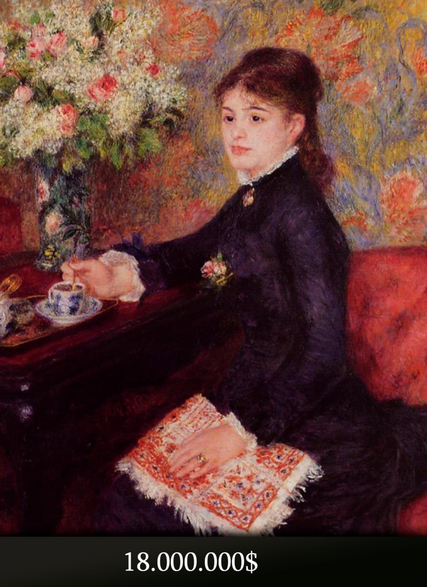 "Чашка шоколада", Пьер Огюст Ренуар, 1878 год.