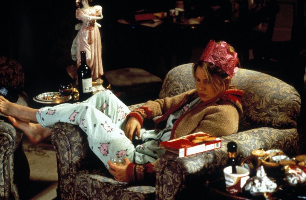 кадр из фильма "Дневник Бриджит Джонс" иллюстрация "тех самых состояний души"/депрессивный эпизод