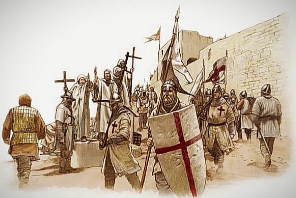 Тамплиеры и паломники. https://ru.pinterest.com/pin/697635798519597719/