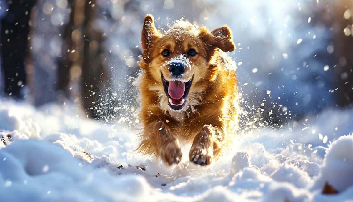 Снежные игры — отличный способ развлечься и укрепить связь с вашим четвероногим другом.