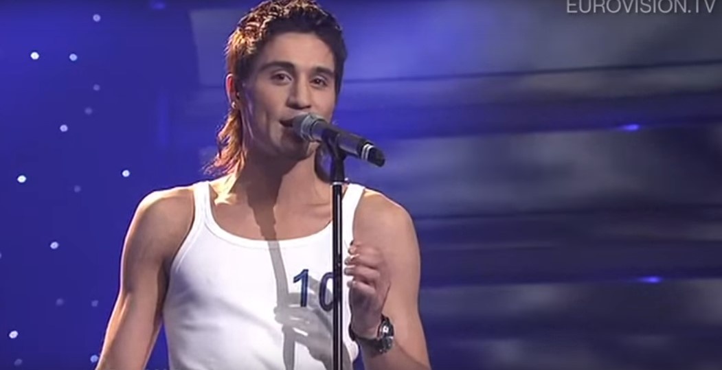 Дима Билан, авторский скрин с видео певца. Евровидение-2006