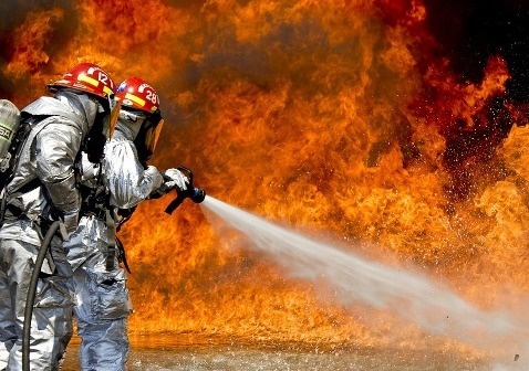 тушение пожара