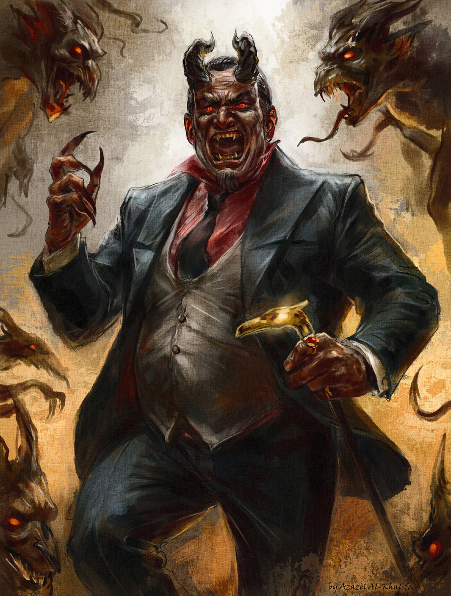 Портрет настоящего архидемона Бельфегора. Художник - я.