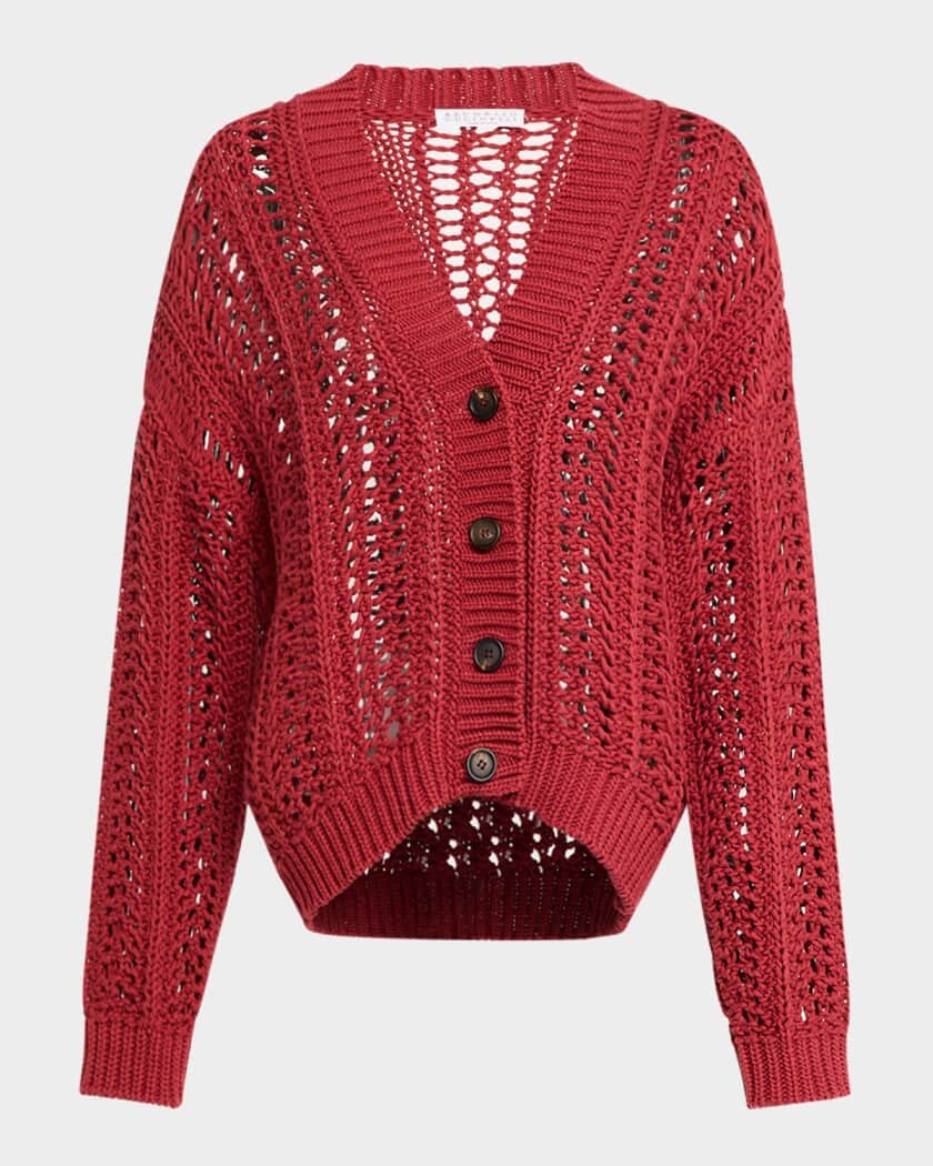 Сверху при увеличении хорошо видна изнанка из лицевых