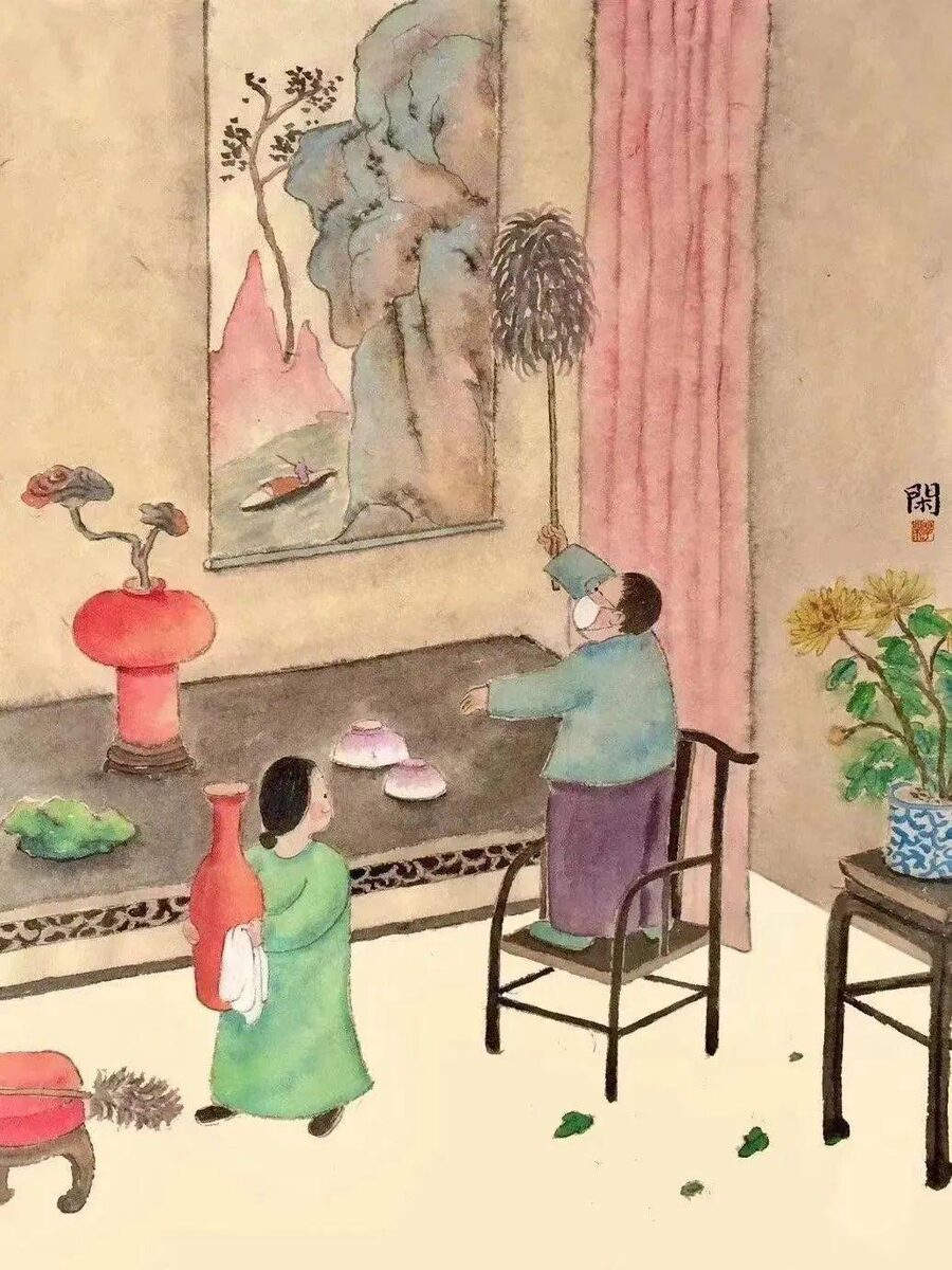 В эти дни принято заниматься уборкой. Источник изображения: baidu.com