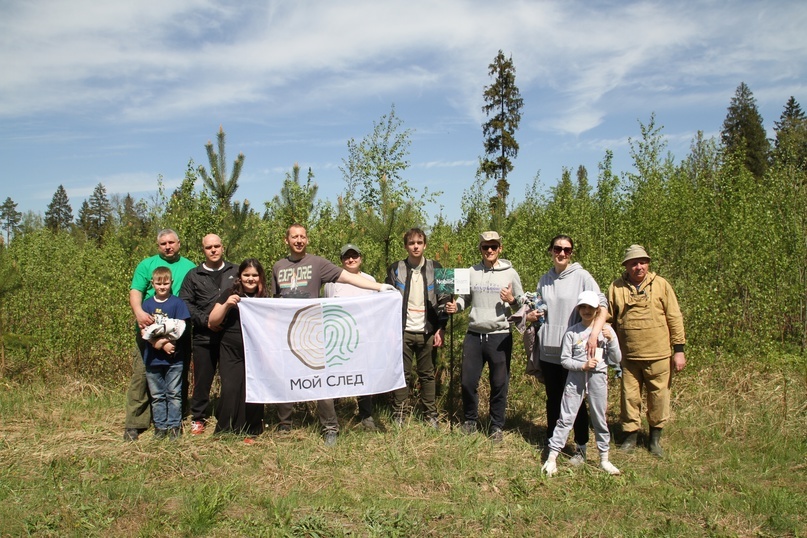 Команда Nobilis.Team, Моего следа и Дмитровского лесничества на весенней посадке 2023 года