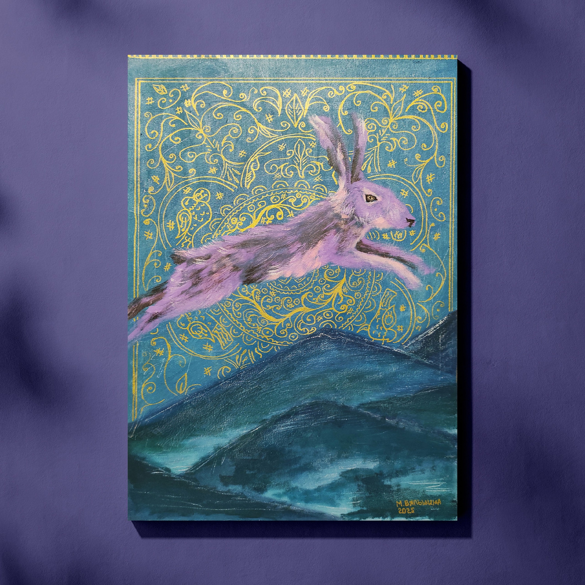 Мария Вяльшина, «Зимние сны», 2025 год, 40х60, холст, акрил