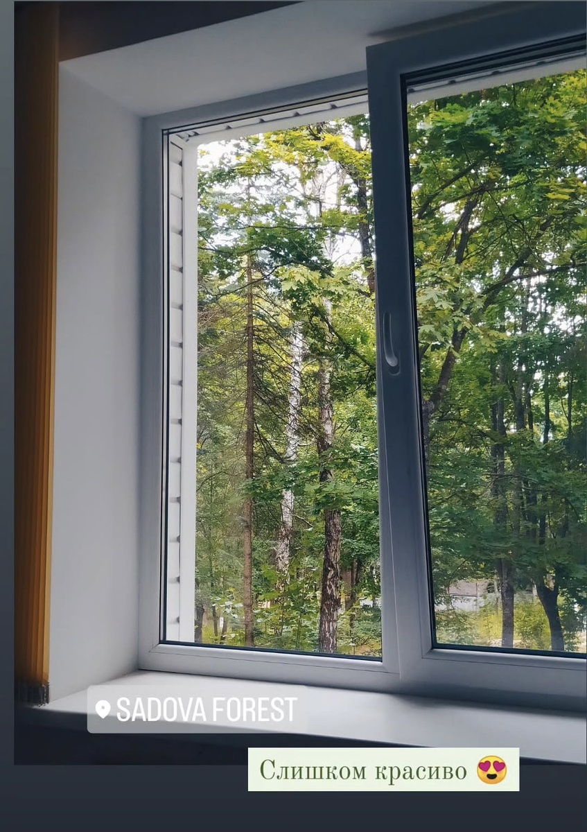 Это муж на день рождения снял домик в заповеднике 🥰