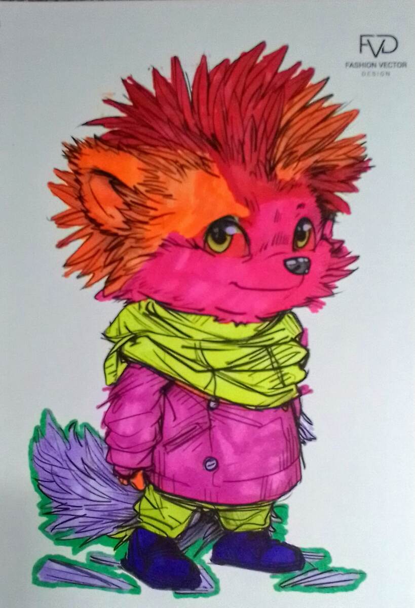 Модный ёжик номер 2.