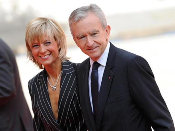 Бернар Арно и его жена Элен Мерсье