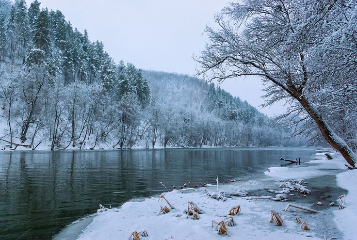 Северский Донец зимой.