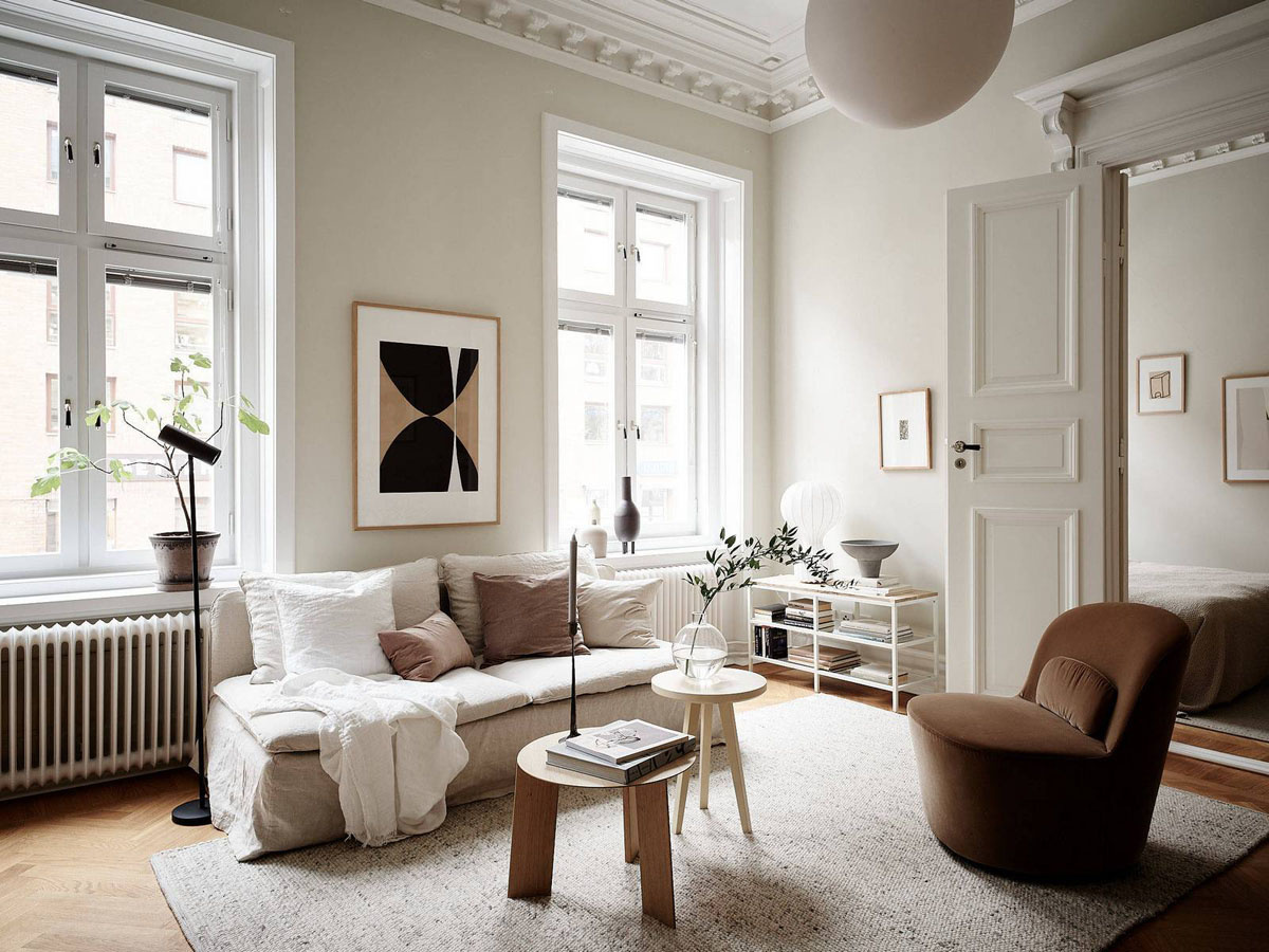 Тренд на нейтральную цветовую гамму в интерьере (фото: ldesign.studio)