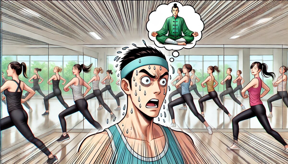 На двадцатой минуте, когда футболка уже насквозь мокрая...