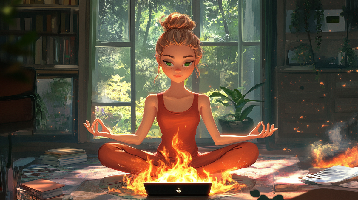 Можно бесконечно смотреть на огонь, воду и "горящие дедлайны"