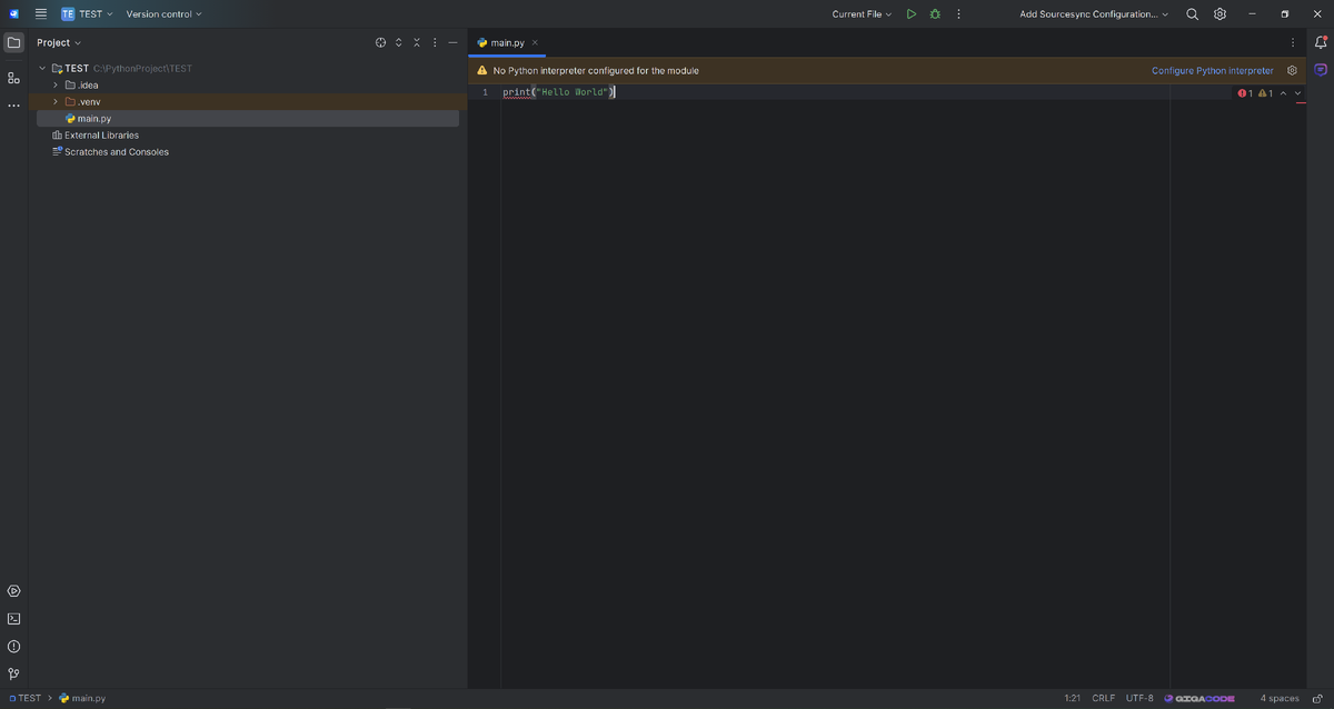 Пример ошибки.
