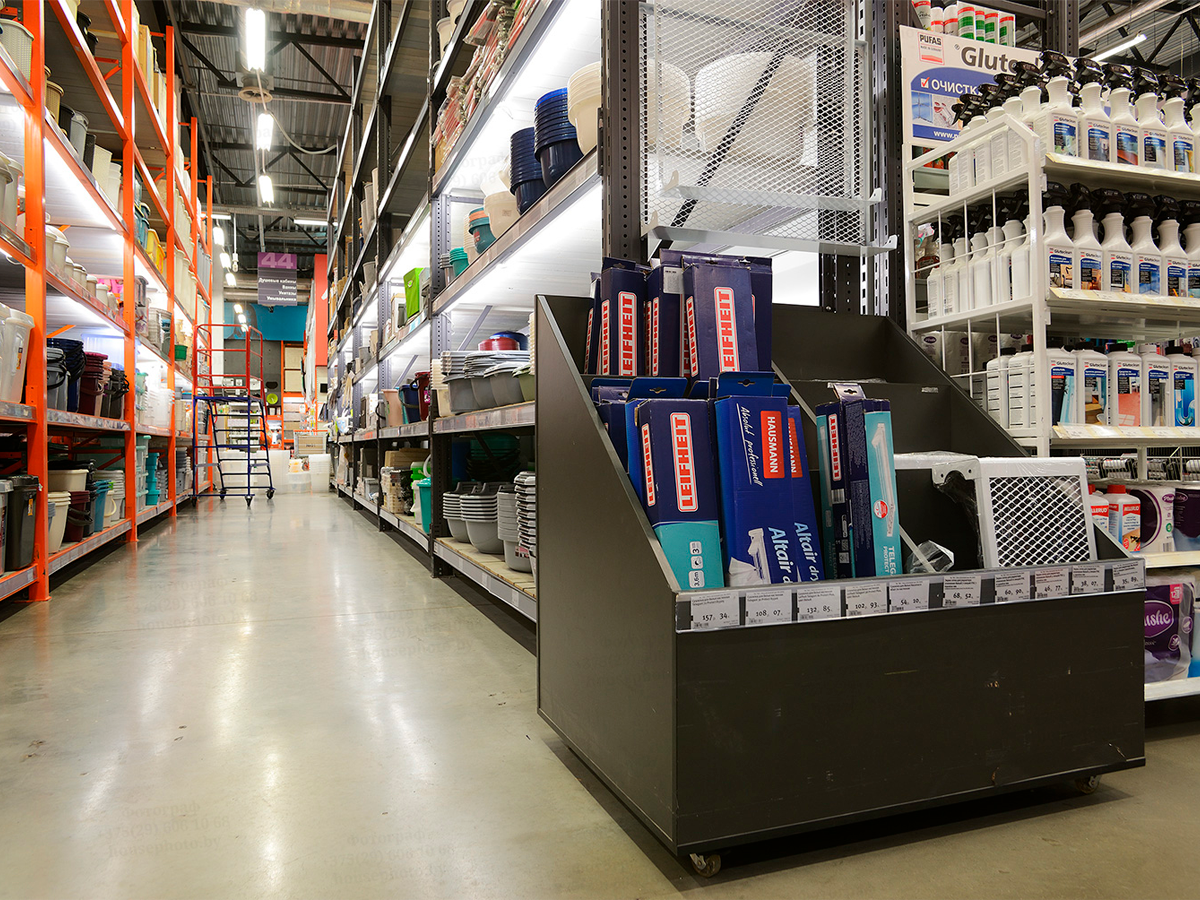 Продукция бренда Leifheit в крупной торговой сети DIY-формата