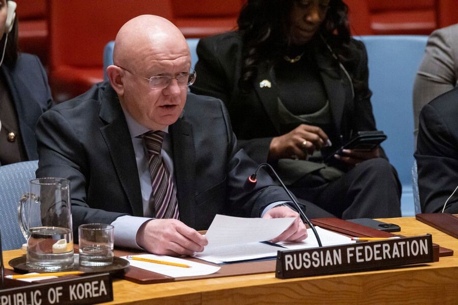    Постоянный представитель России при ООН Василий Небензя / Источник: © Yuki Iwamura/AP/TASS