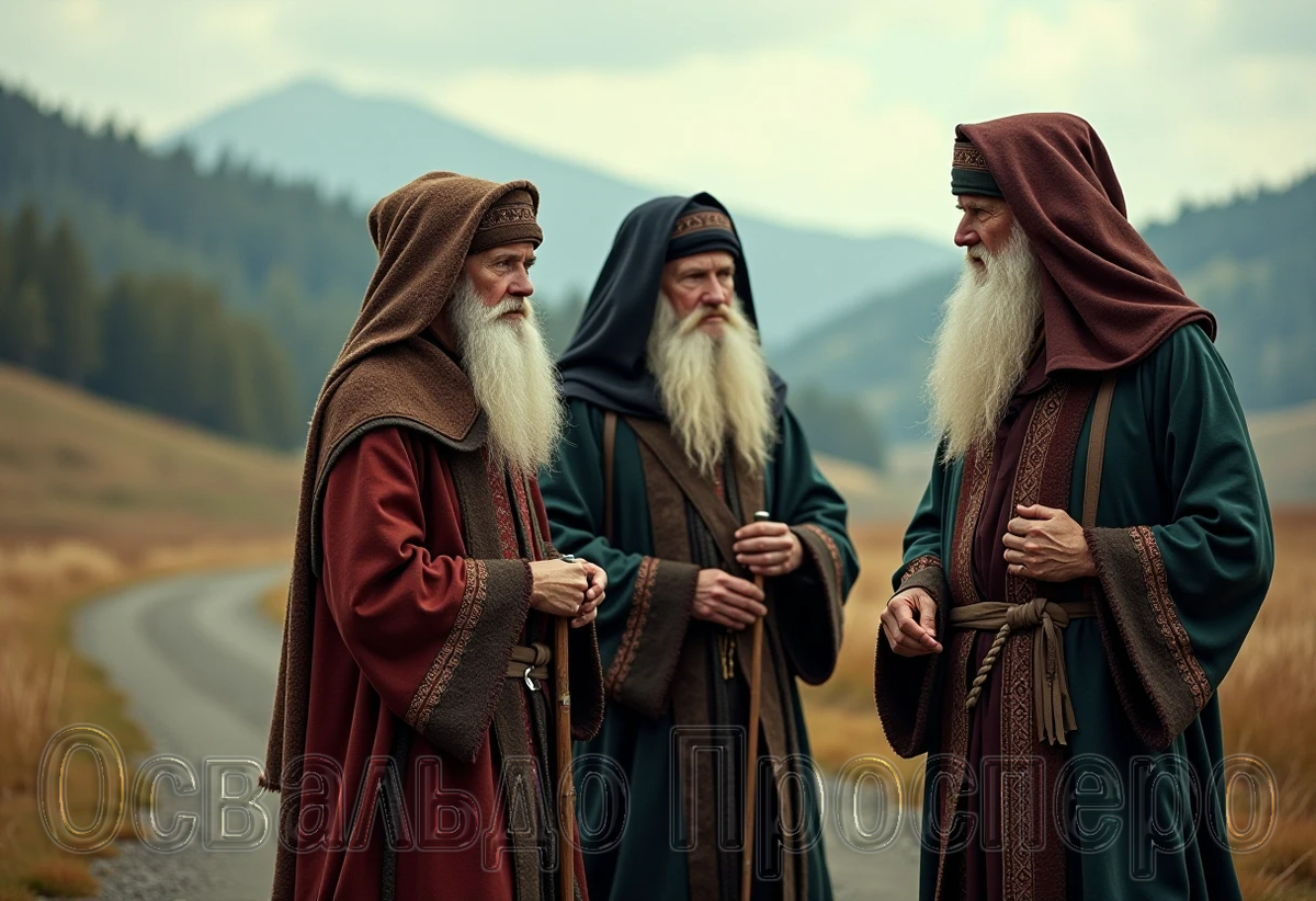 Говорят, что рядом с постройкой видели трёх необычных старцев.