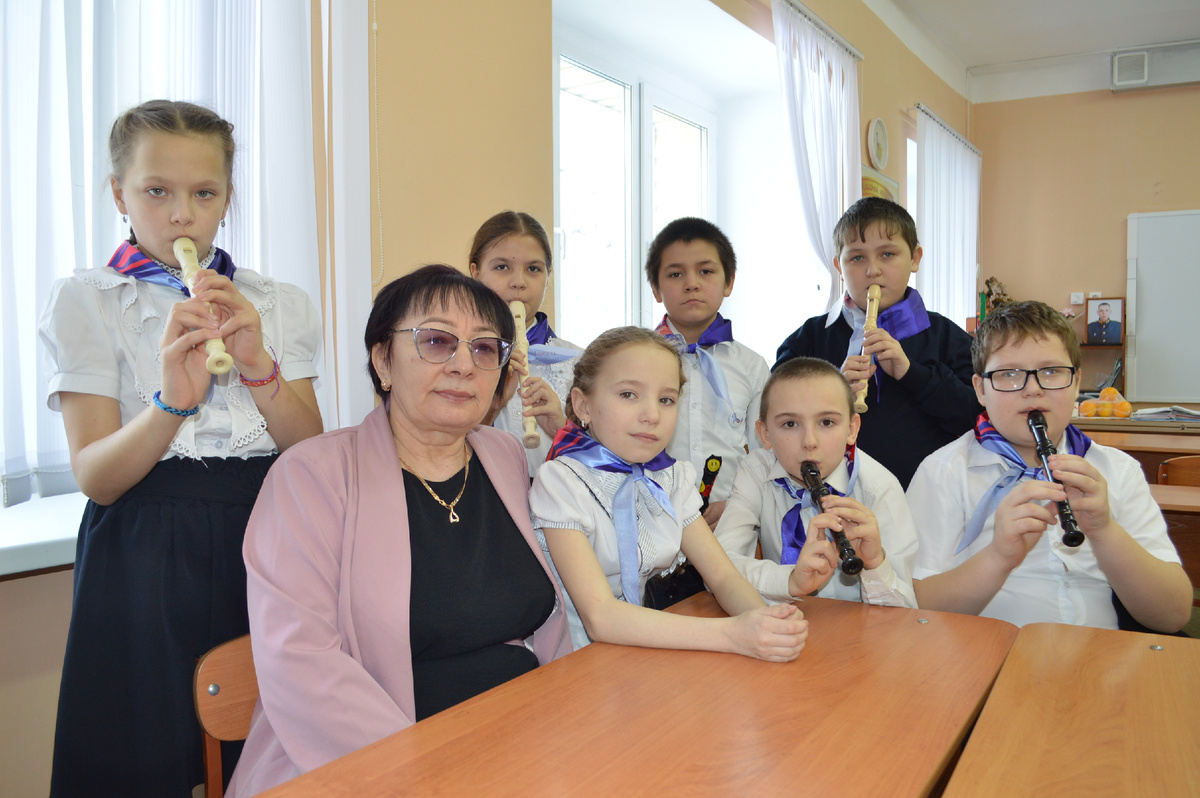 Елизавета Потехина и ее 3-й класс в полном составе