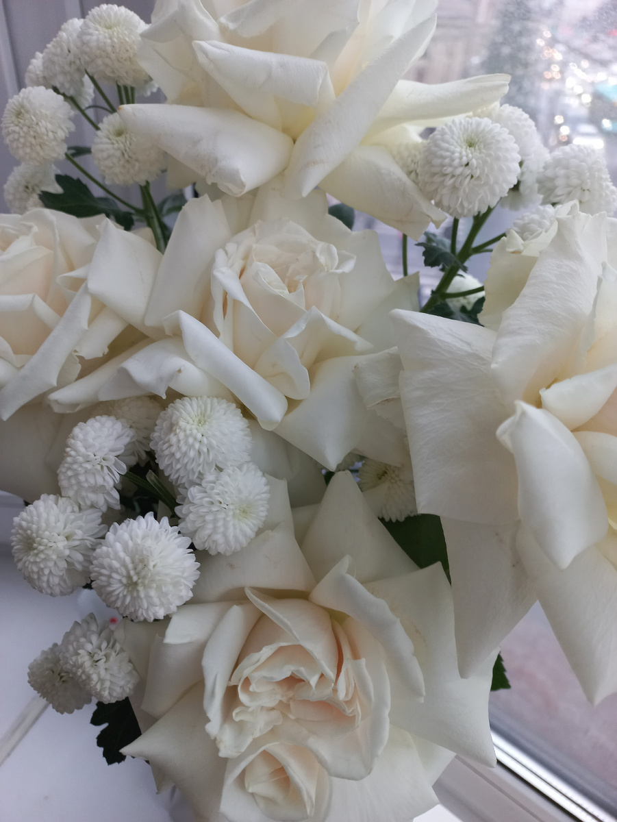 Белый букет