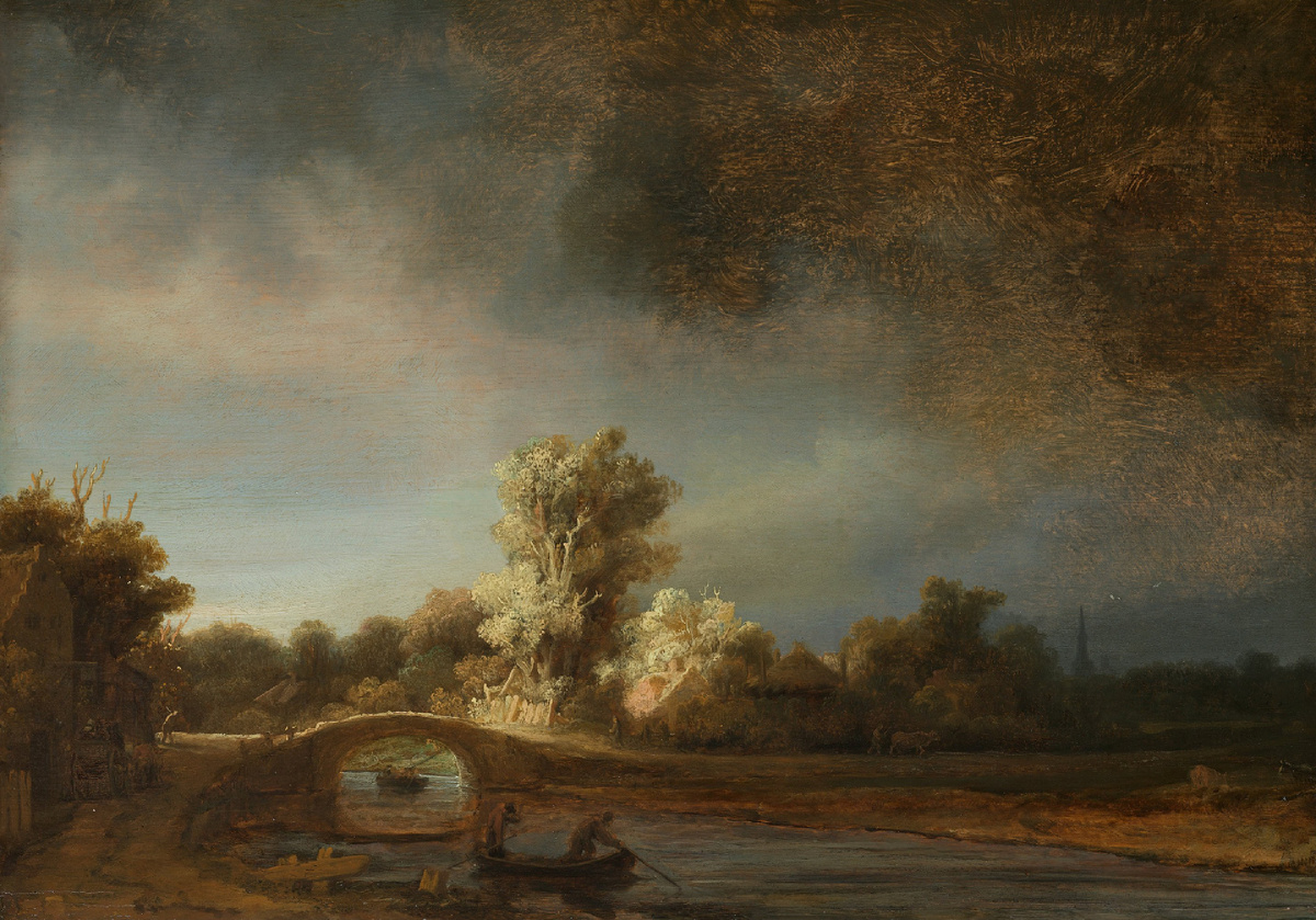 Пейзаж с каменным местом, 1638