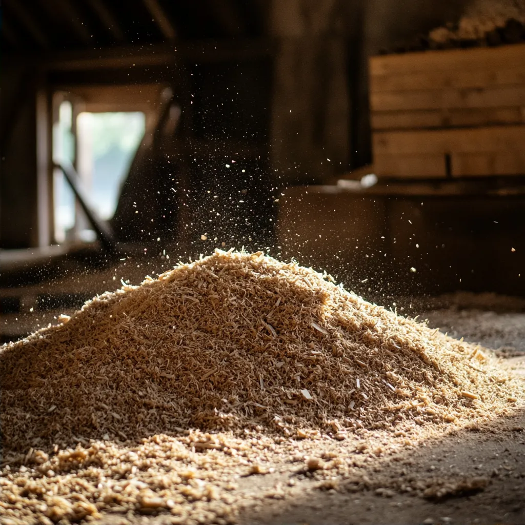 Опилки на пилораме...