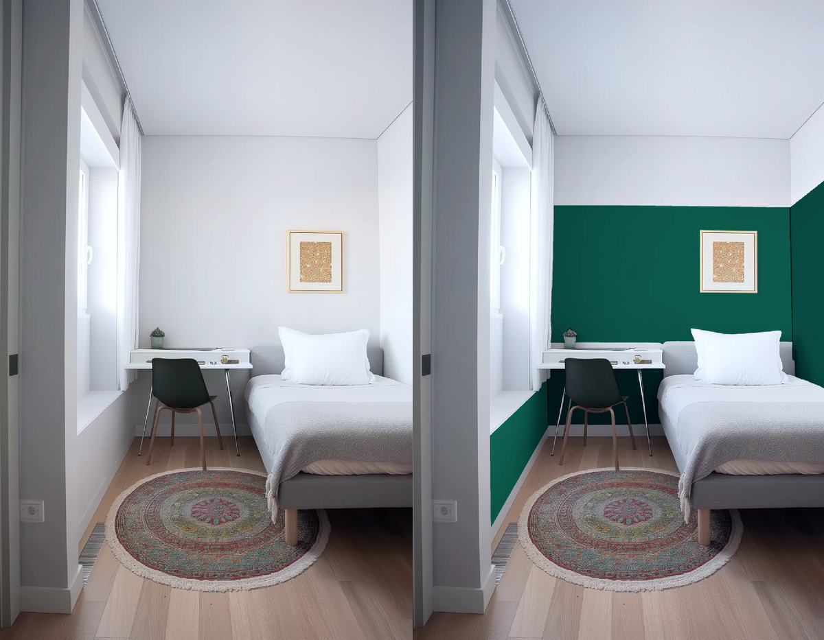 Как скорректировать маленькую комнату с помощью цвета?