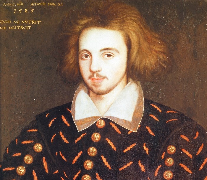 
 Портрет неизвестного.
По мнению части исследователей, здесь изображён Кристофер Марло