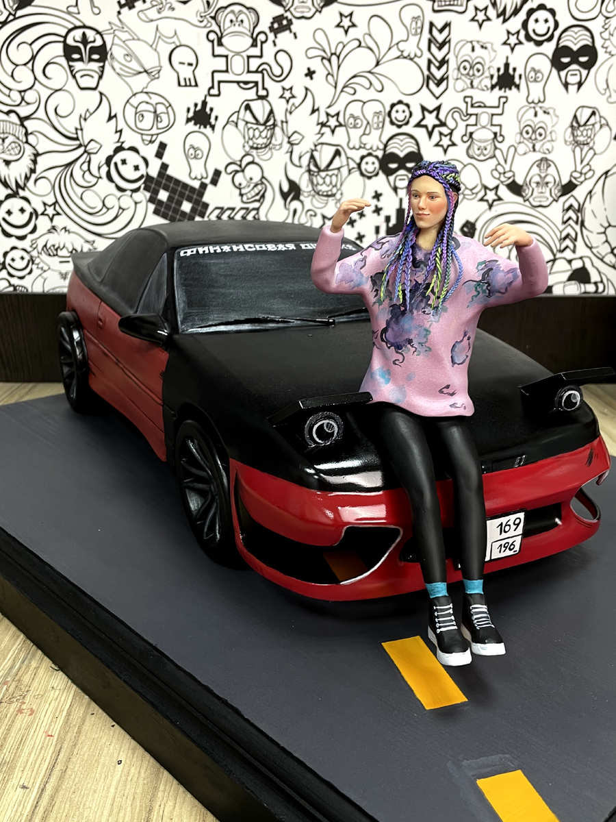 Результат работы фотополимерного 3D-принтера – композиция, созданная по фотографии.  