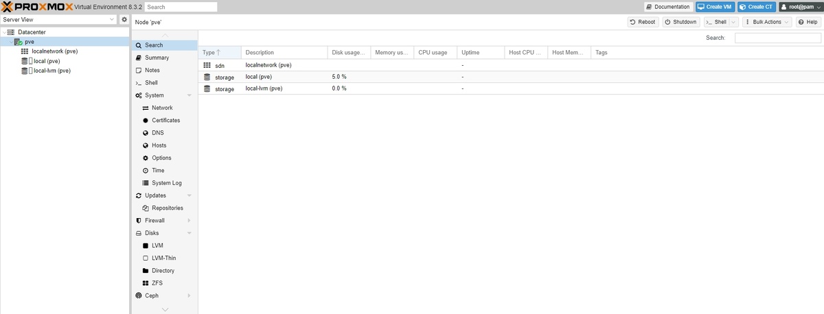 Для доступа к консоли сервера в правом верхнем углу кнопка Shell