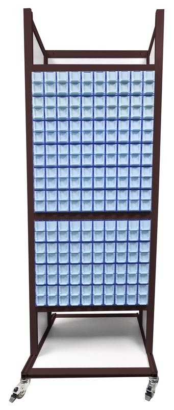 АРМ-2254 Стойка для комплектующих, мобильная - вид спереди