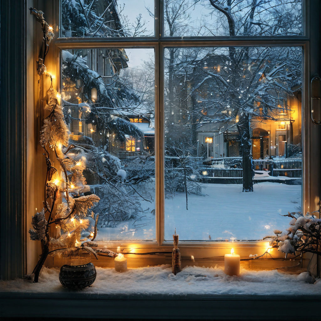 23 января. День любования вечерними огнями из окна. Фото автора