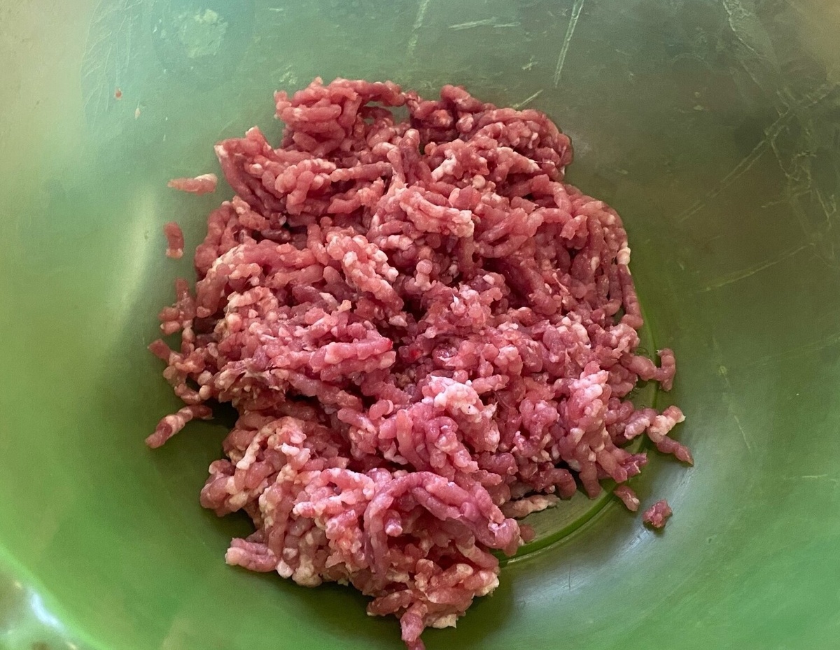 Красивый домашний фарш. Фото автора. 